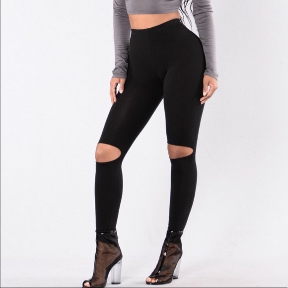wild fable Pants - Wild Fable High Waist Leggings “Ripped” Knees 🍷